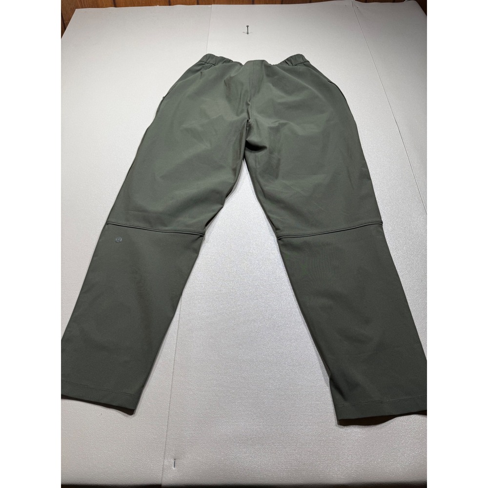 Lululemon Women Pleated High Rise Trouser Pants Olive Green Size 6 - Picture 8 of 9